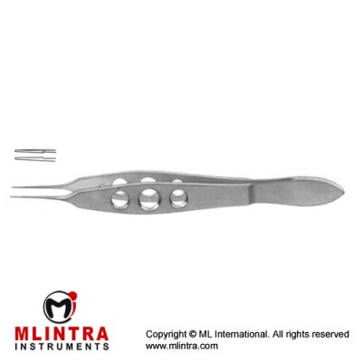 McPherson Suture Tying Forcep Straight - With Tying Platform Stainless Steel, 10 cm - 4" Jaws Length 5 mm